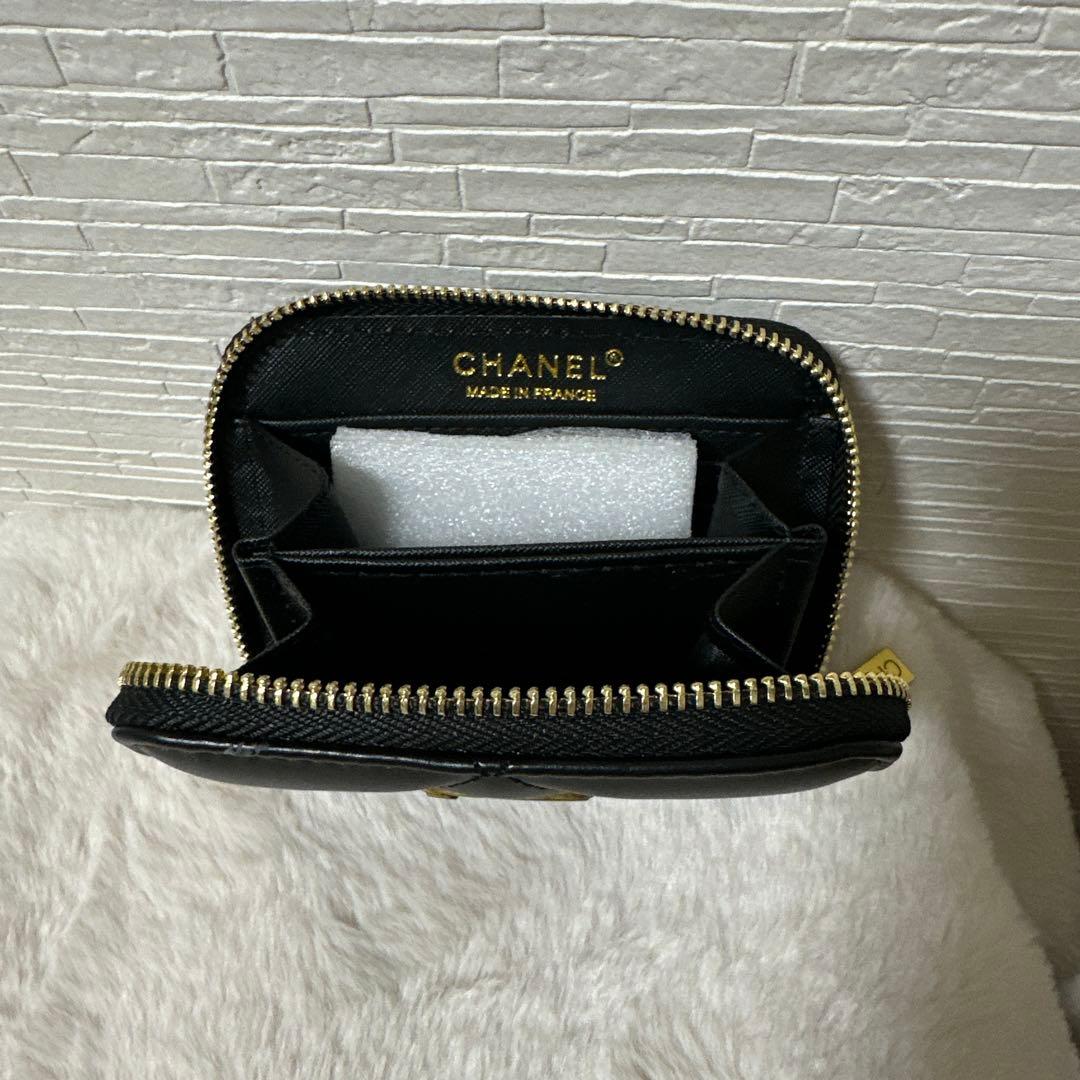 CHANEL 黒 レザー ノベルティ ケース