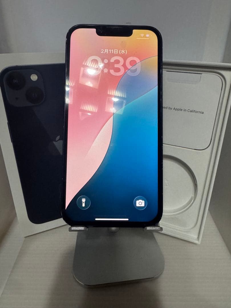 iphone 13 128GB ミッドナイト BT100%液晶新品