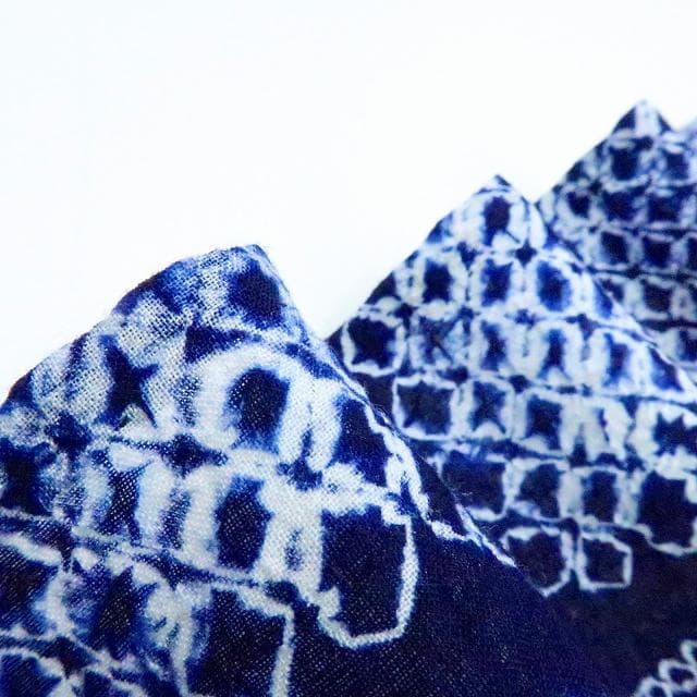 専用Y3458◆美品 有松鳴海絞り 綿 広衿仕立て 手縫い仕立て 高級浴衣