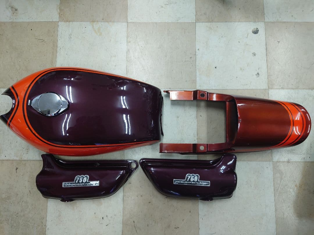 カワサキ Z2取り外し タンク 外装セット