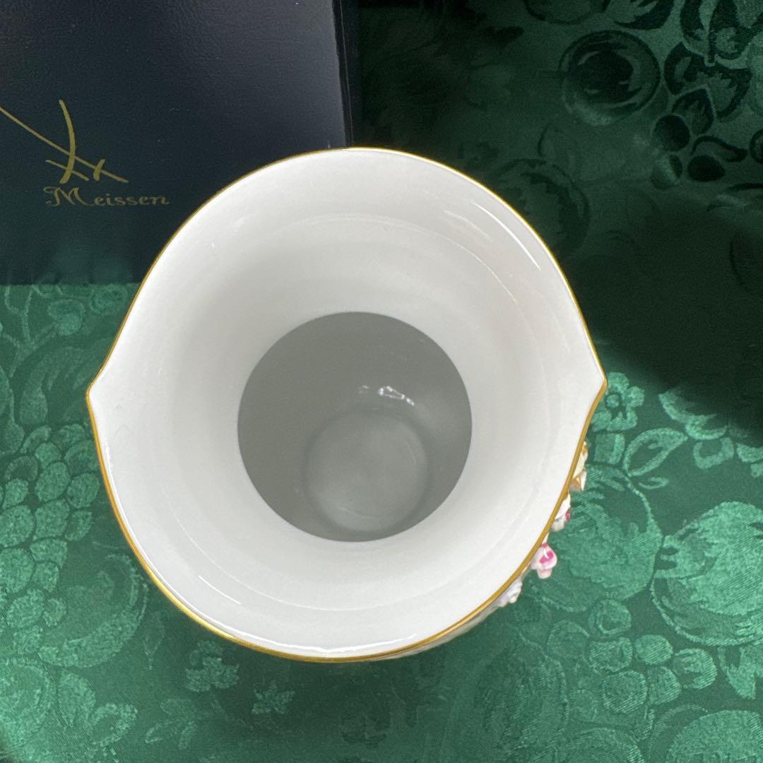 ★マイセン★アップリケ★ベース【花瓶】21㎝★新品未使用★BOX付き★