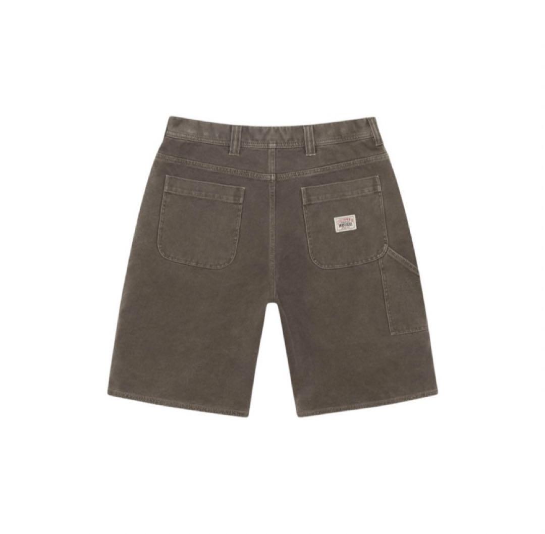パンツ STUSSY Work Short Washed Canvas Brown