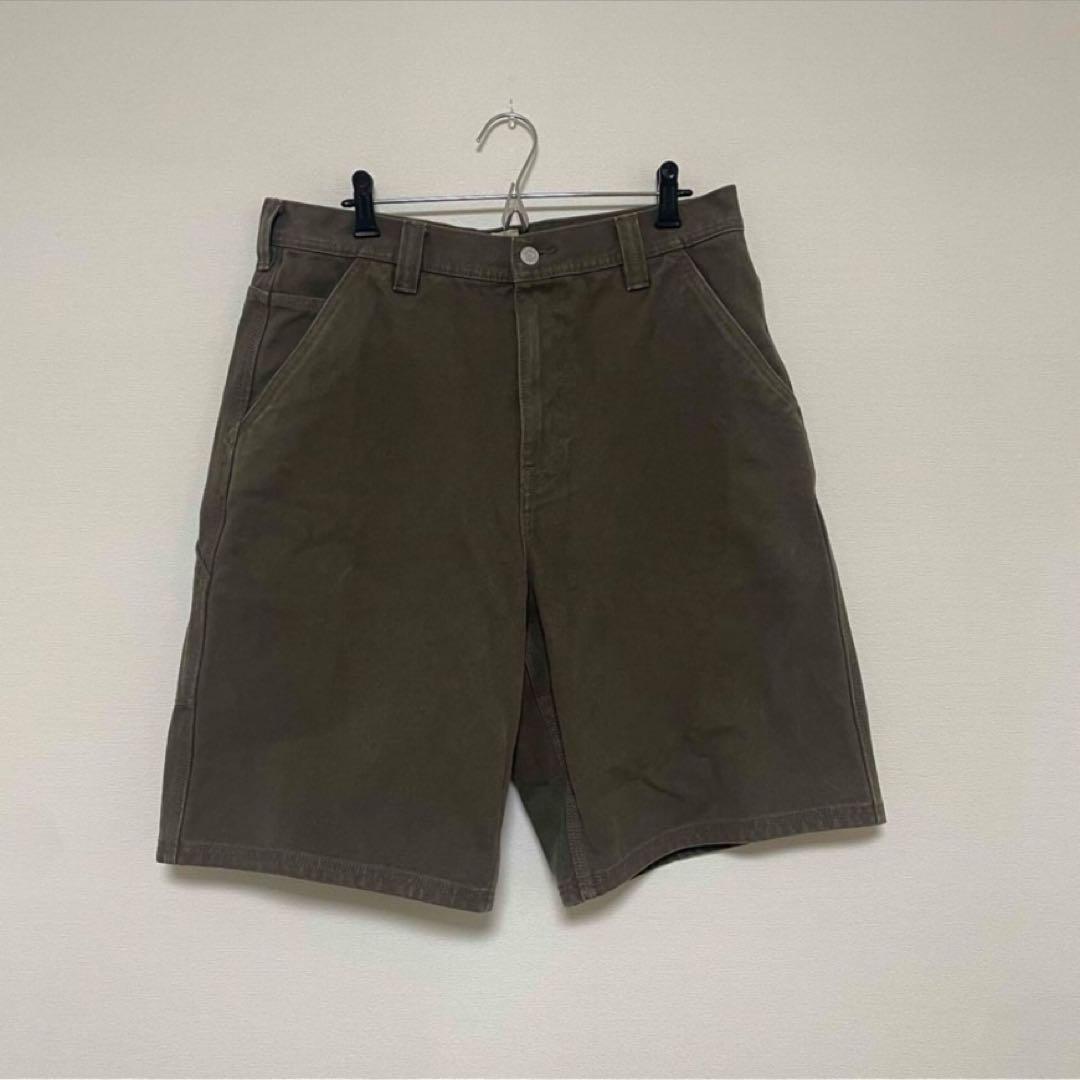 パンツ STUSSY Work Short Washed Canvas Brown
