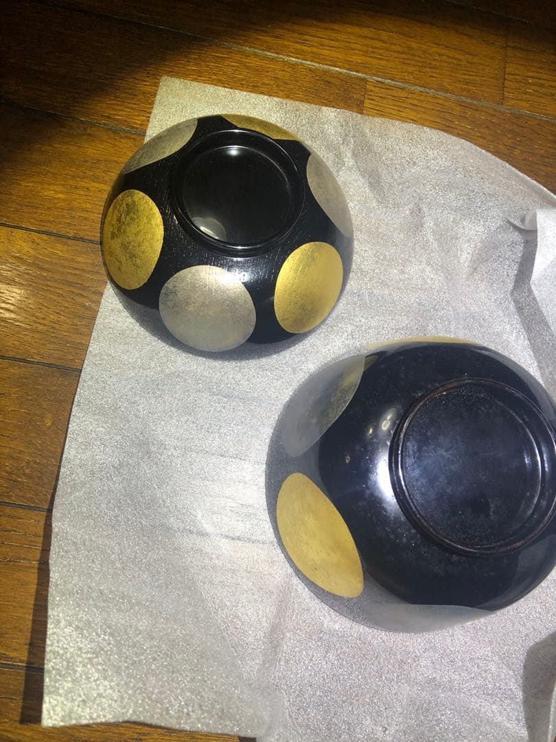 漆器 金箔&プラチナ箔