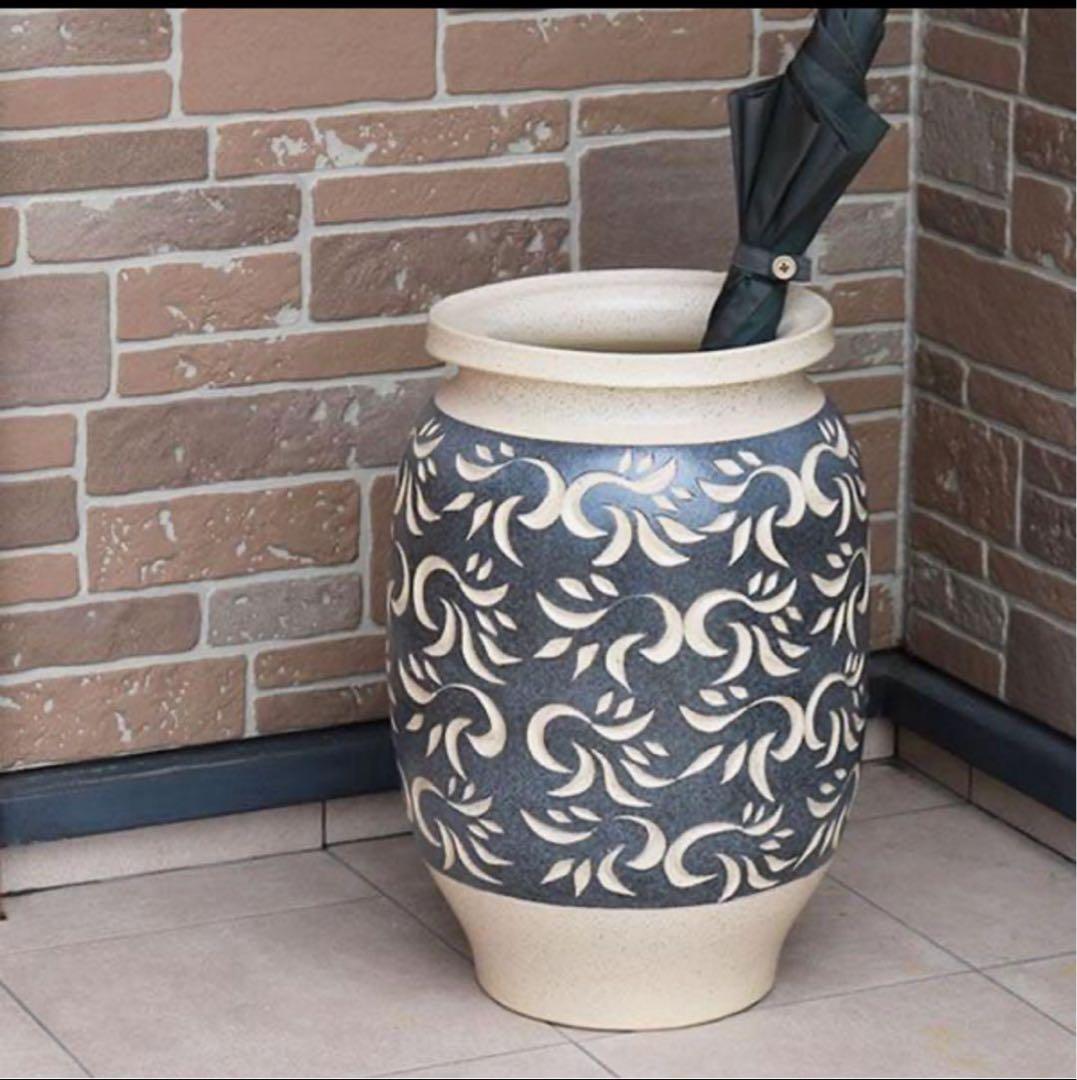 傘立て 陶器 おしゃれ 信楽焼 かさたて 和風 傘入れ モダン 玄関 新築