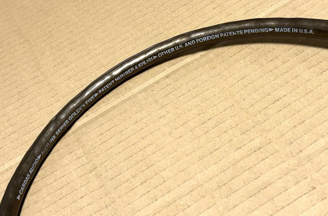 CARDAS AUDIO Golden Five使用 カスタムXLRケーブル