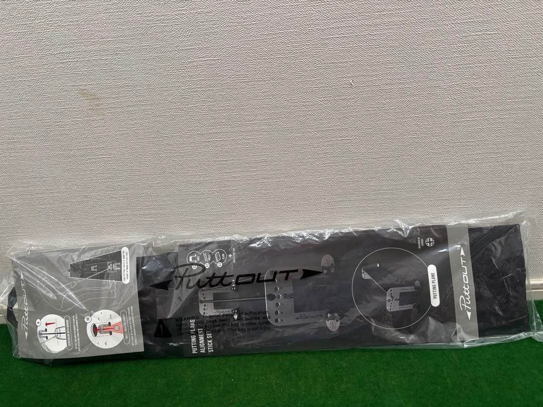 PuttOUT ゴルフ練習用具 パッティングプレーン アライメントスティック