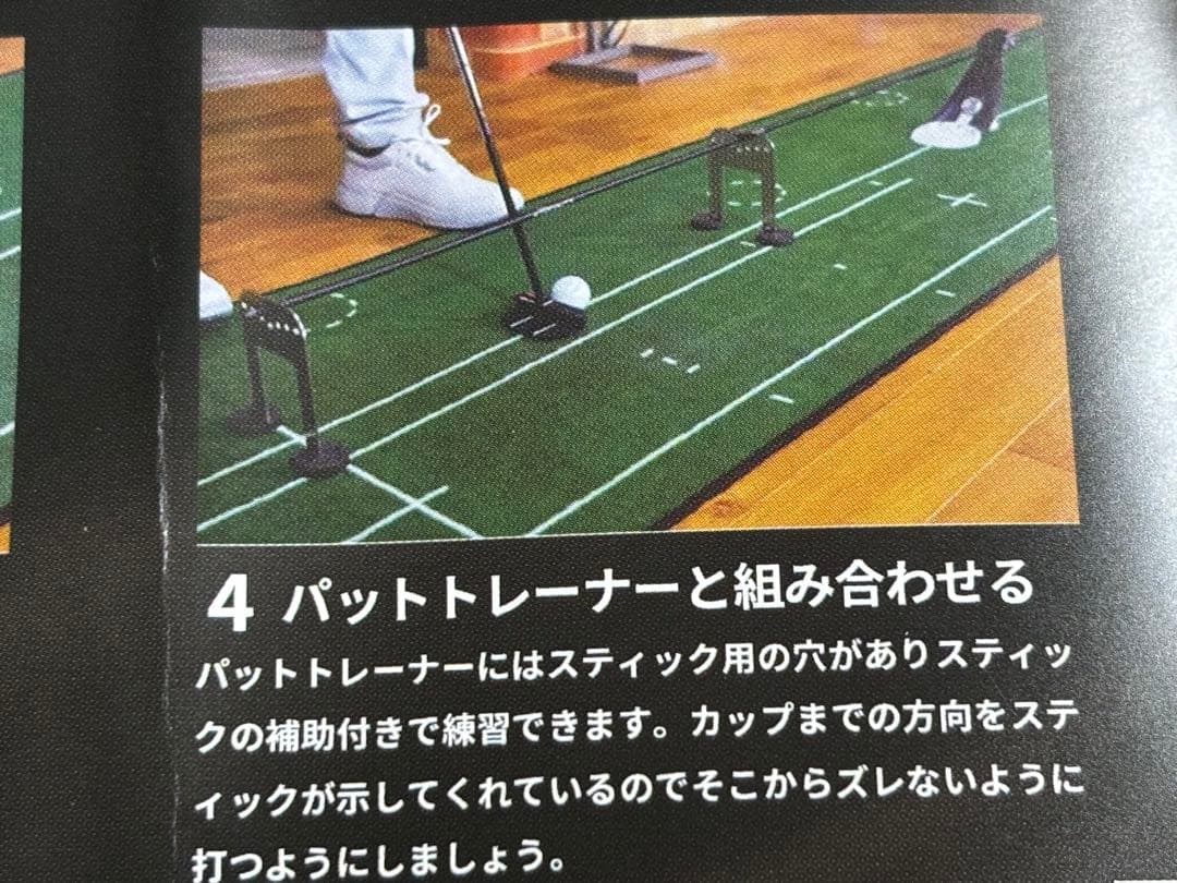 PuttOUT ゴルフ練習用具 パッティングプレーン アライメントスティック