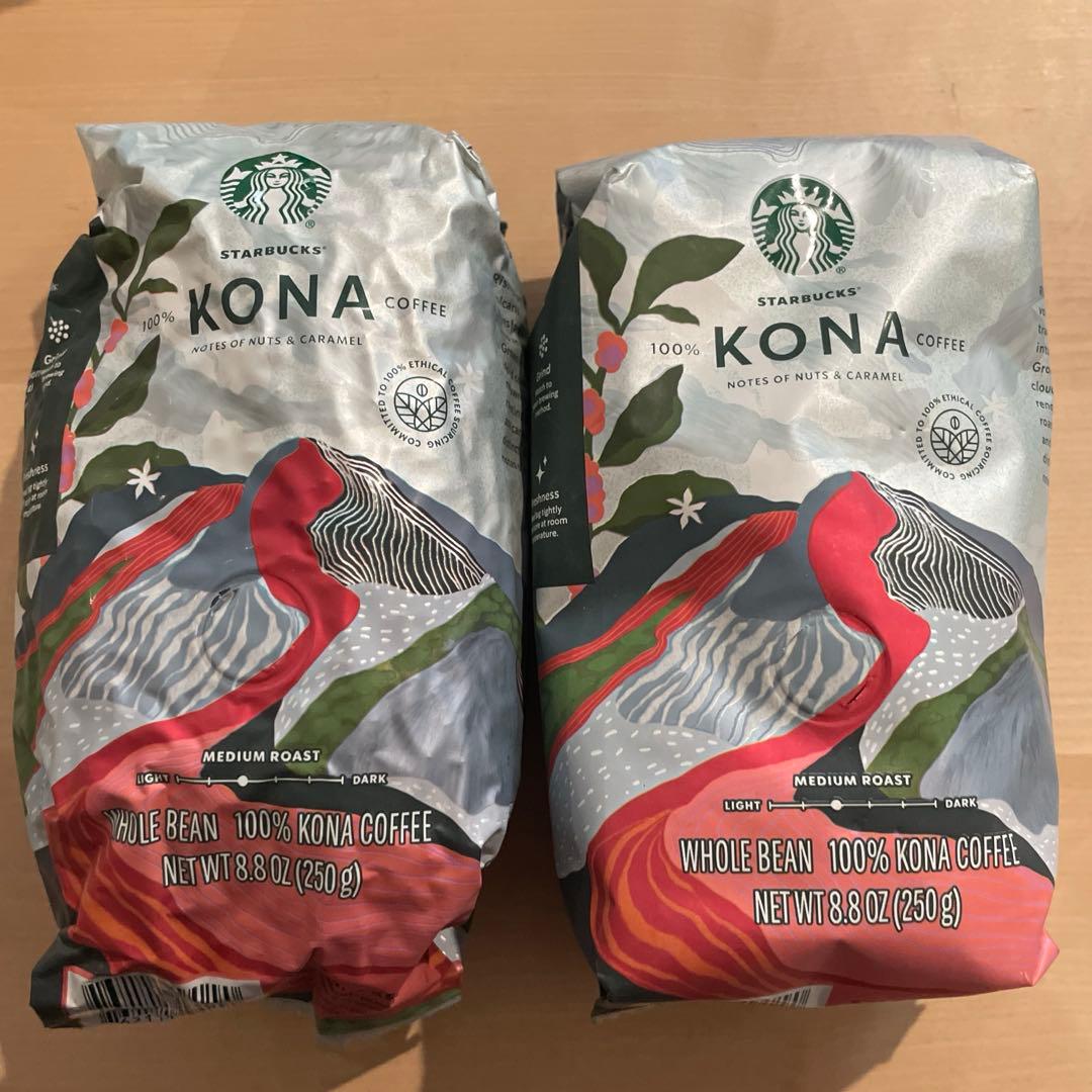 【2点セット】Starbucks 100% Kona Coffee 250g
