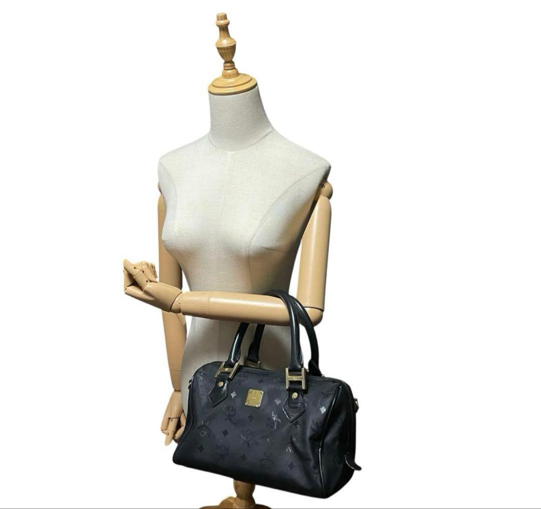 MCM ボストンバッグ ブラック ユニセックス