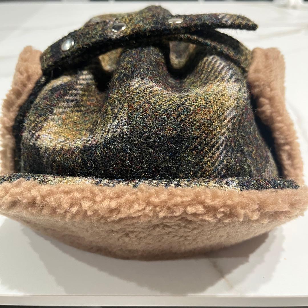 H.W.Dog&Co.フライトキャップ ハリスツイード