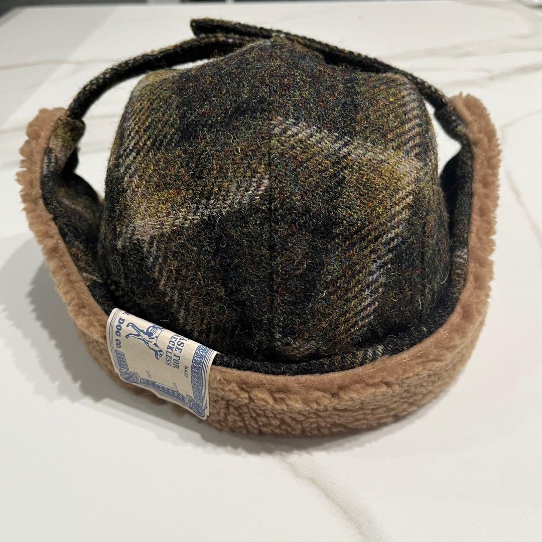 H.W.Dog&Co.フライトキャップ ハリスツイード