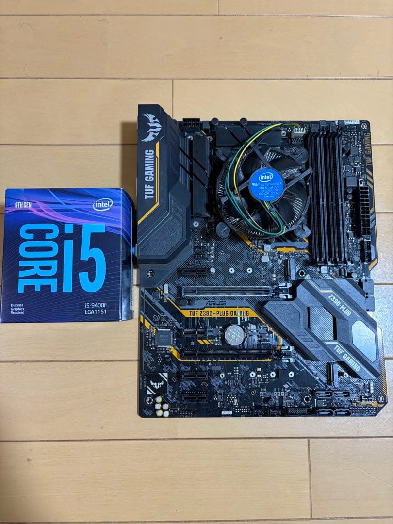 ASUS Z390-PLUS GAMING + i5 9400F セット
