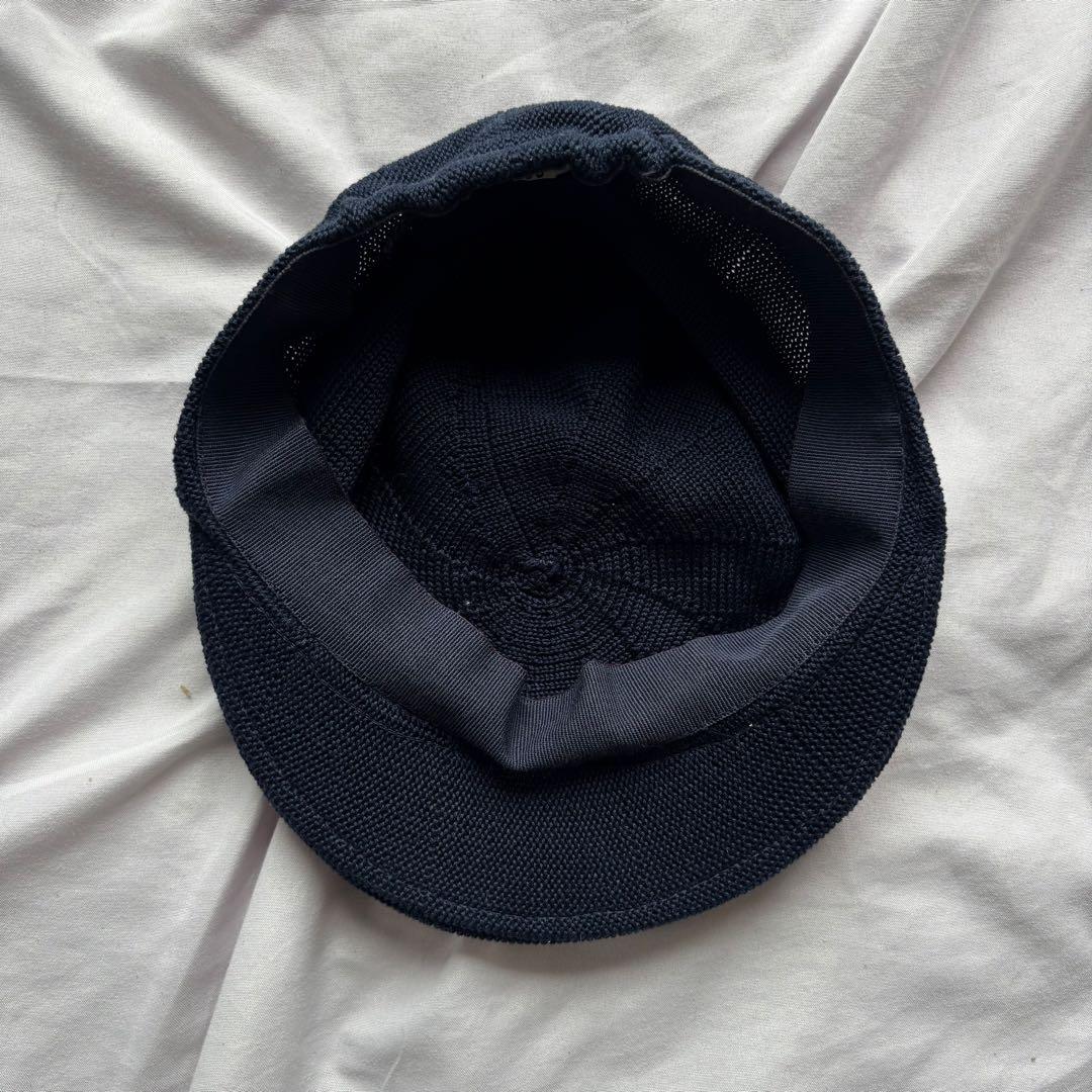 GIORGIO ARMANI 1990s ニット キャスケット 帽子 ネイビー