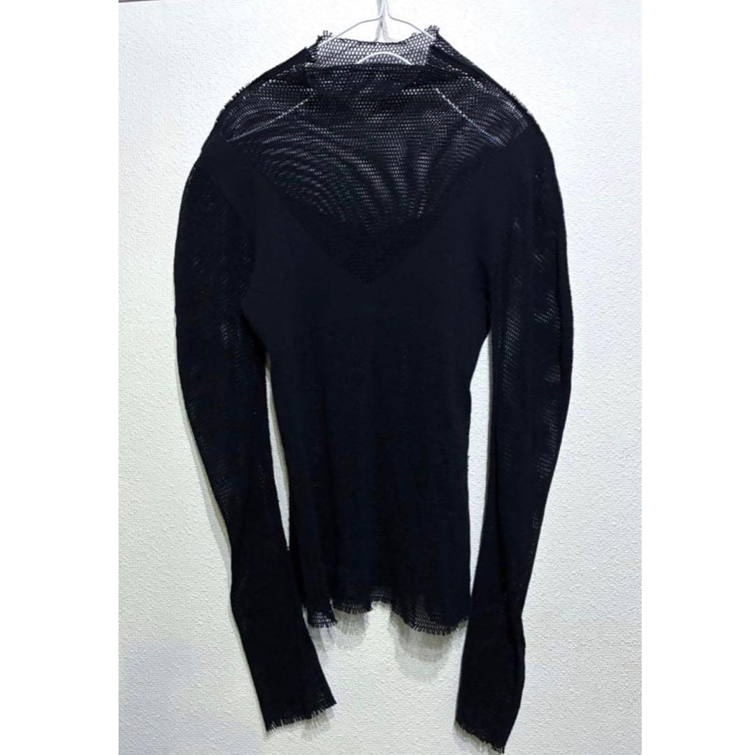 ISSEY MIYAKE A-POC メッシュハイネックカットソー 2 黒