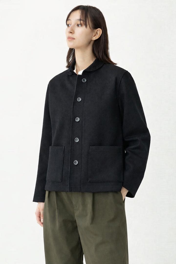 MHL. メルトンブルゾン マーガレットハウエル ジャケット ブラック 1