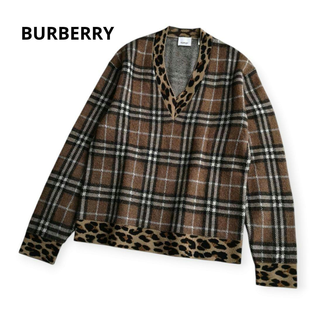 美品 BURBERRY カシミヤ モヘヤ ニット Ｓ
