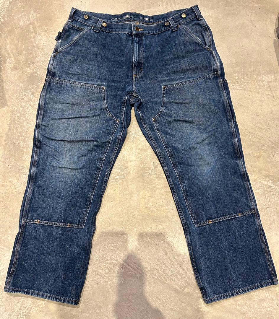 38x29(表記40xL30)カーハート デニムペインターパンツ ダブルニー