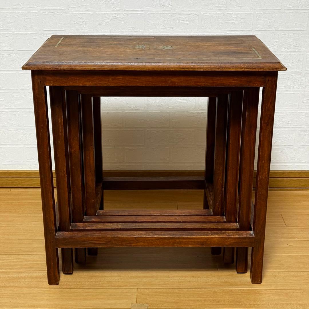 ネストテーブル 4連 4つ組 サイドテーブル ナイトテーブル ヴィンテージ家具