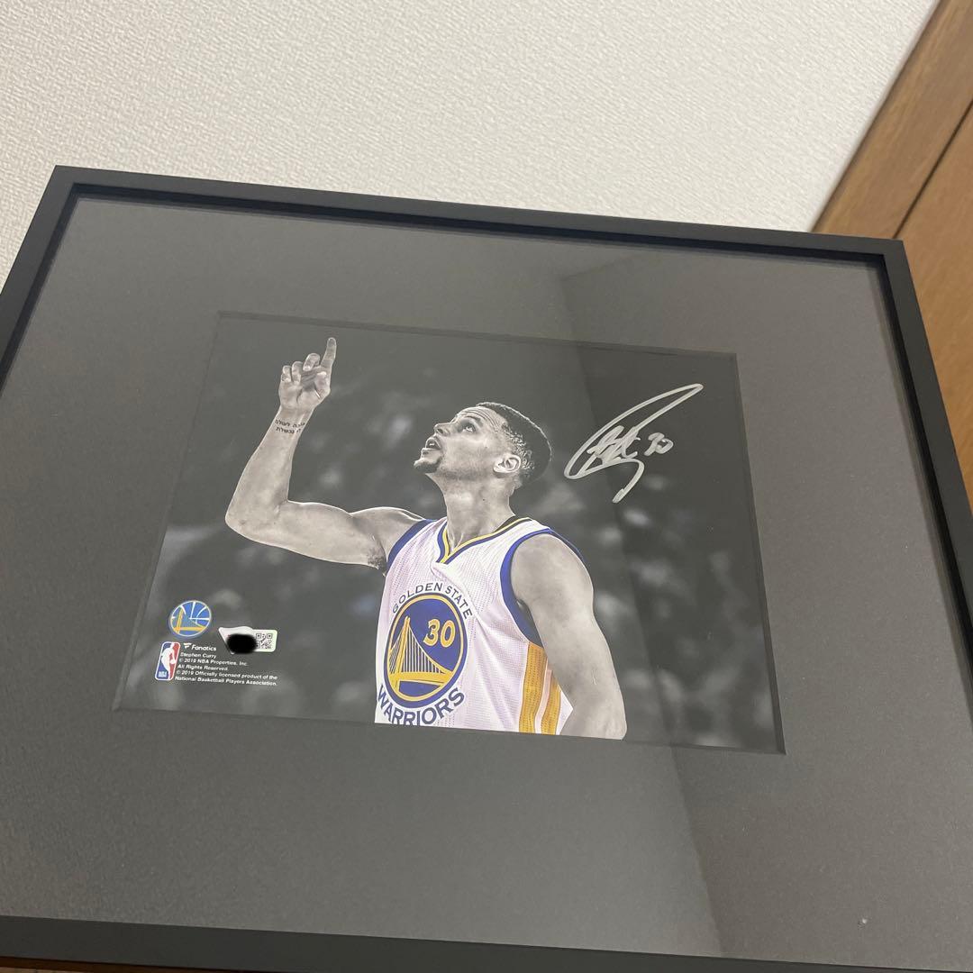 ステフィンカリー直筆サイン入りフォト　stephencurry