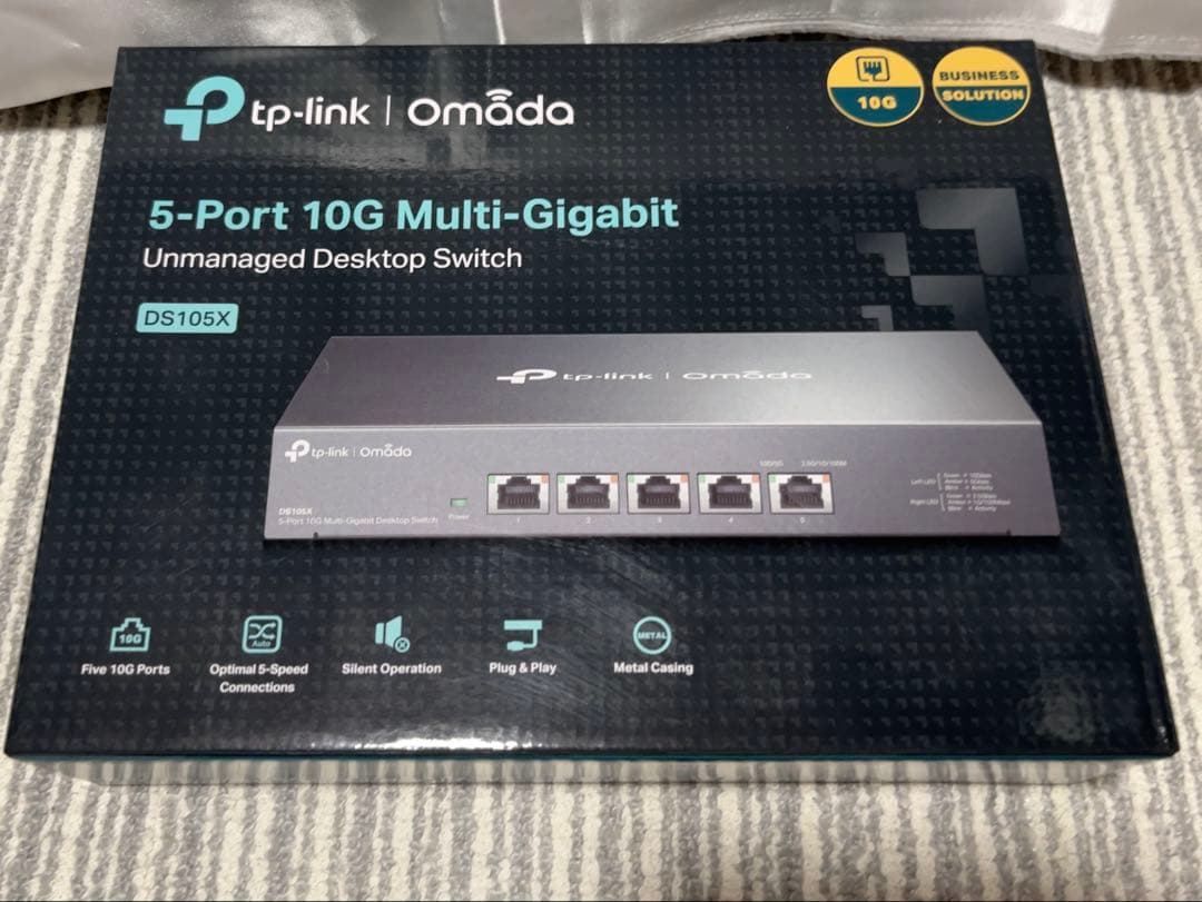 tp-link 5ポート10G マルチギガビットスイッチングハブ DS105X
