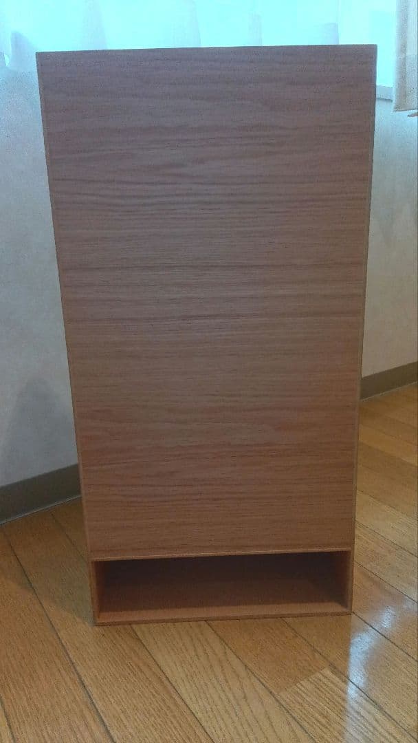 ゴミ箱 おしゃれ ディノス 美品 曲木の薄型ダストボックス 蓋付き ハイタイプ