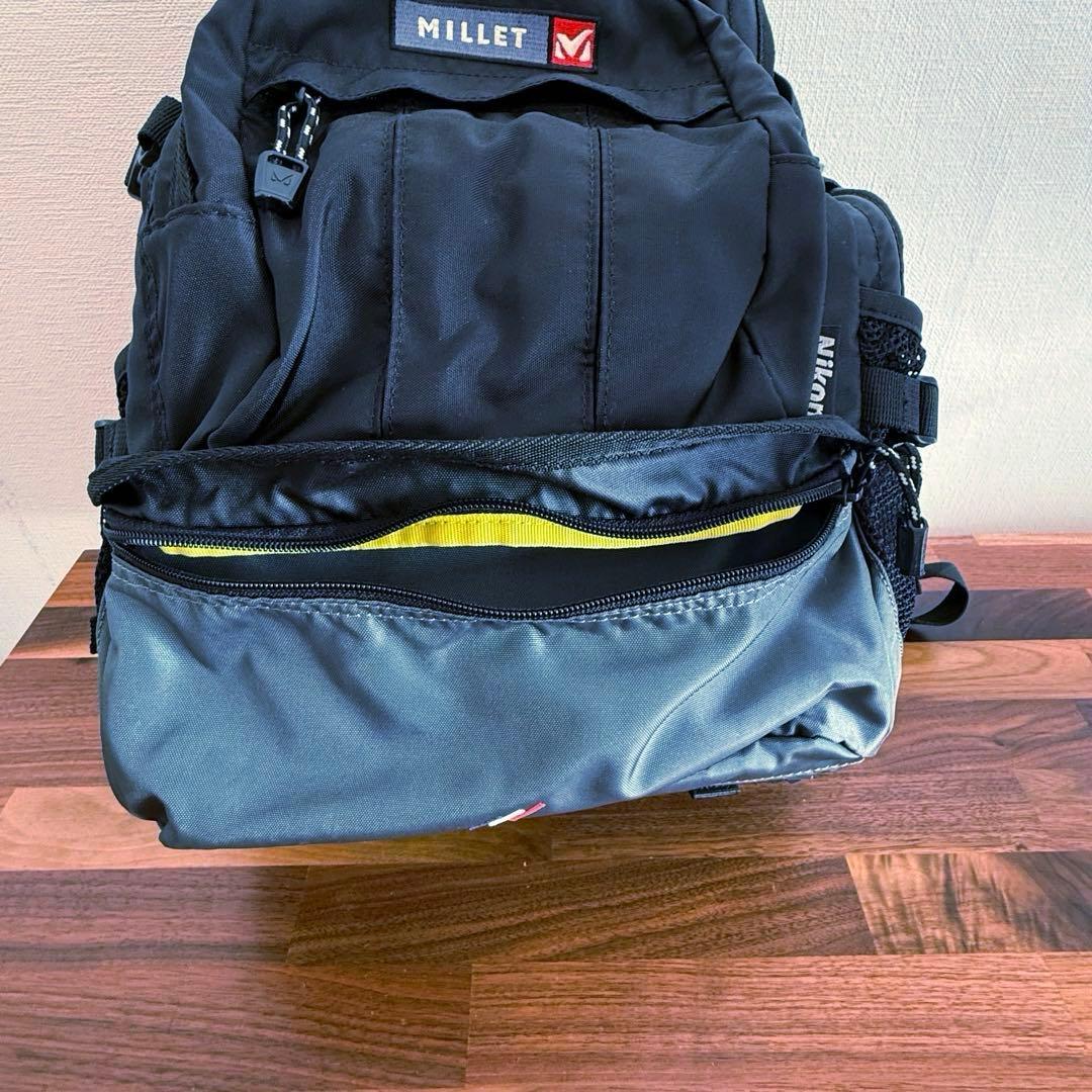 Nikon×MILLETコラボ カメラリュック 黒/グレー