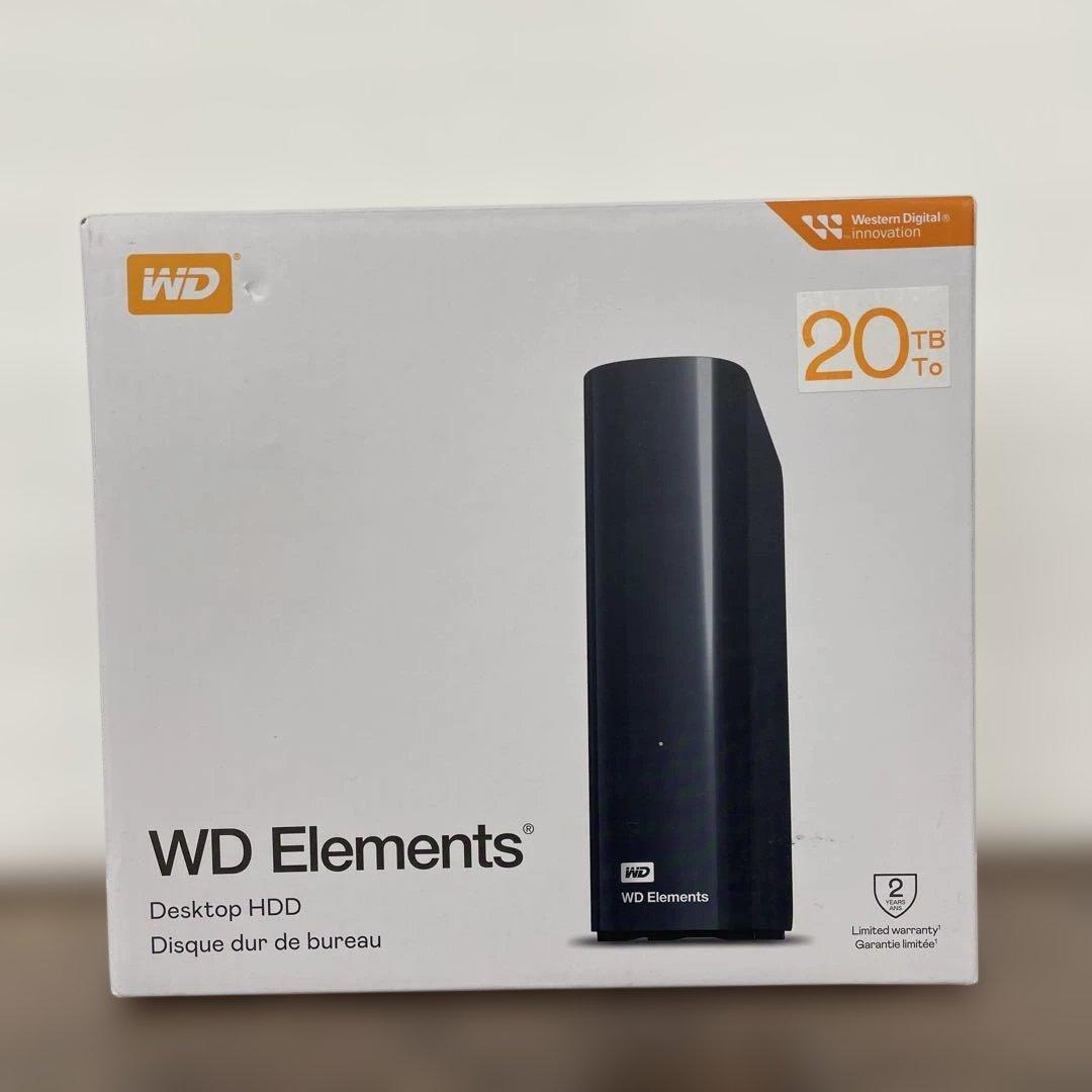 2610902WD 20TB Elements デスクトップ外付けハードドライブ