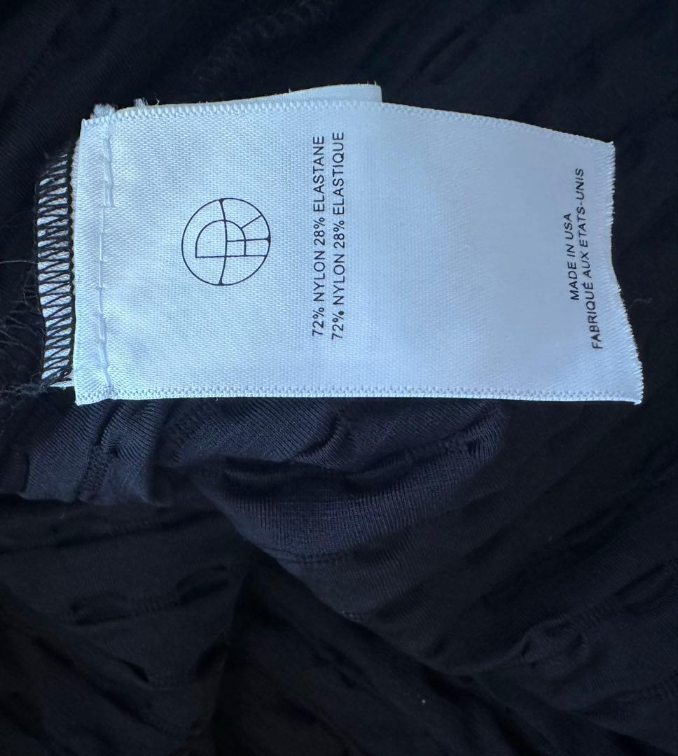 The row ザロウ　ブラック ノースリーブワンピース M パーティ