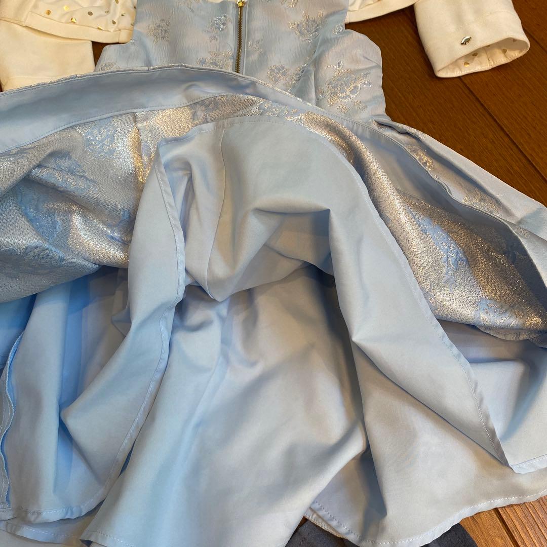 《お値下げ》ケイトスペードニューヨーク　水色ドレス　発表会　卒園　入学式