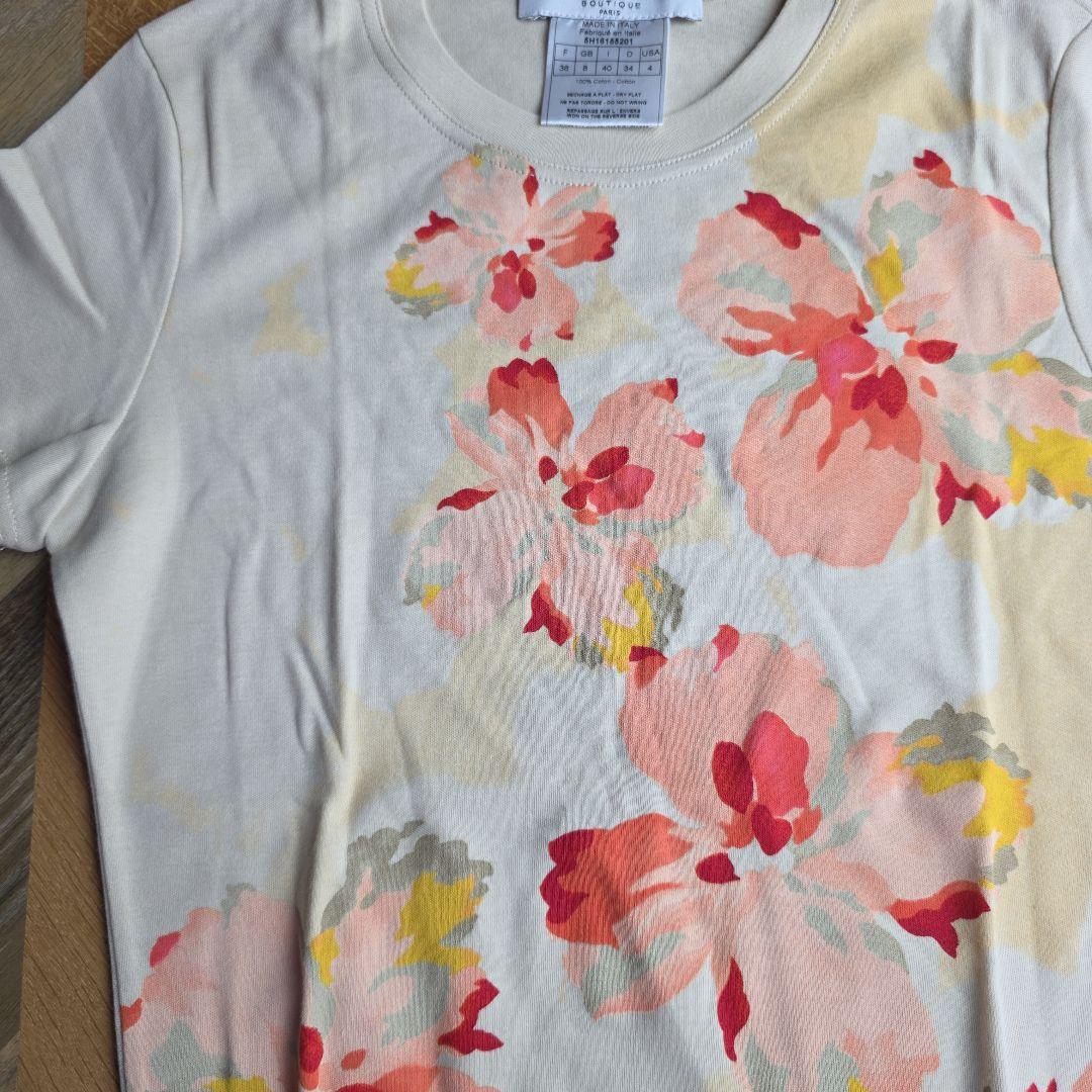 美品‼️ Cristian Dior 半袖シャツ　花柄　ロゴプリント　y16