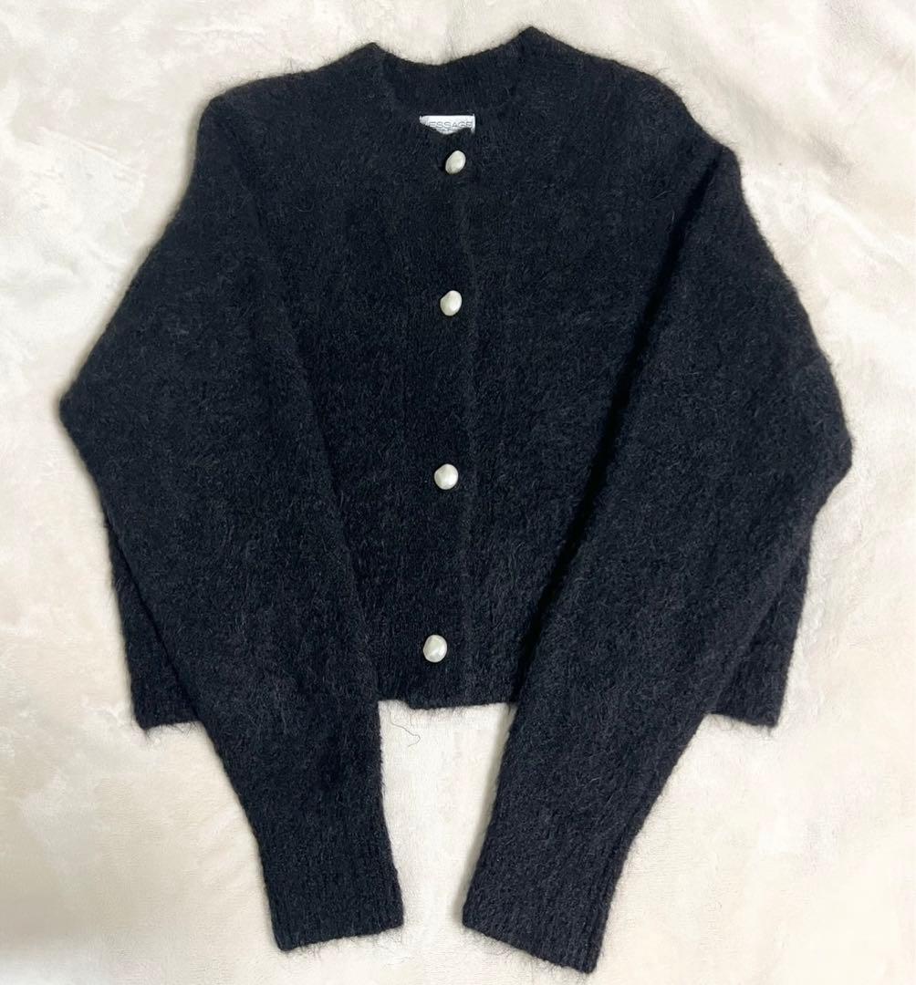 極美品！ジャーナルスタンダード レザージュ アルパカ シャギー カーディガン