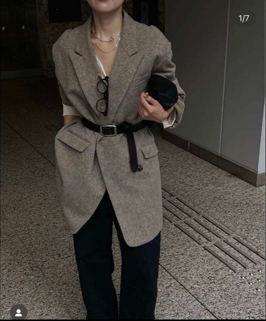 ETRE TOKYO エトレトウキョウ ピークドラペルウールジャケット