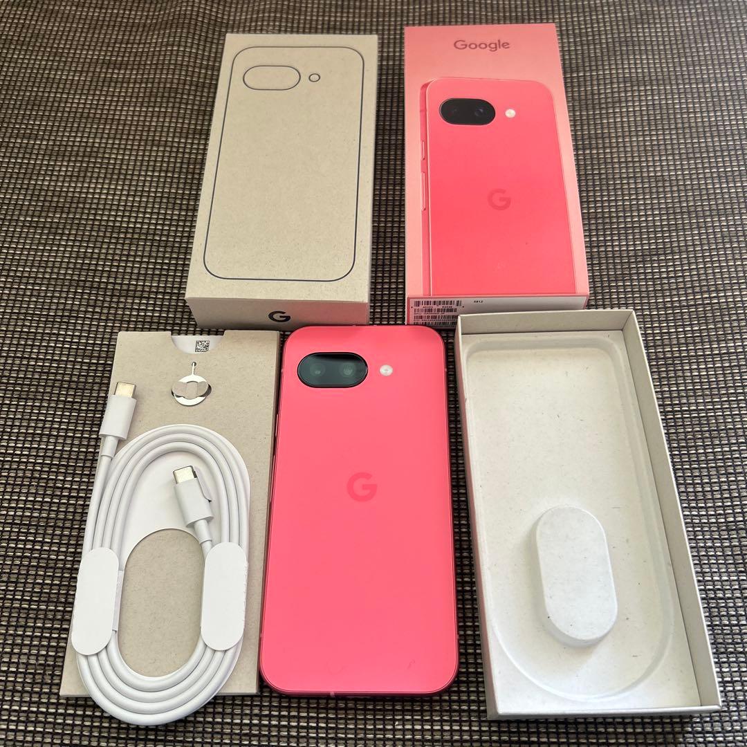 Google Pixel 9a ピオニー本体ハイグレードガラスフィルム　新品同様