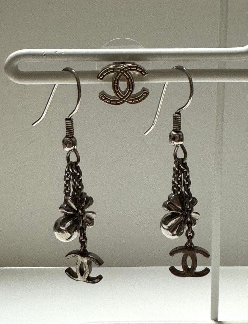 正規品☆シャネルピアスセット クローバーココフックピアスとミニココピアス（片耳）