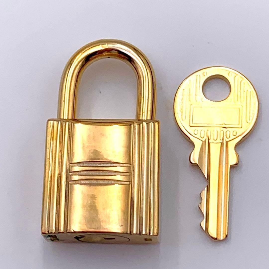 HERMES エルメス カデナ 60番 ゴールド 24Kメッキ 鍵付き 南京錠