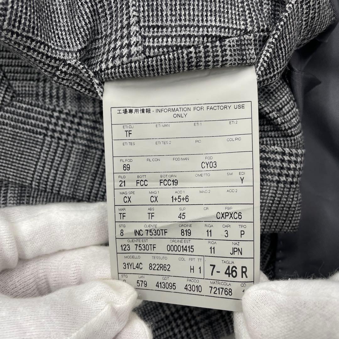 L*9様 TOM FORD FIT-Y 3ピース グレンチェック 純正ハンガー付