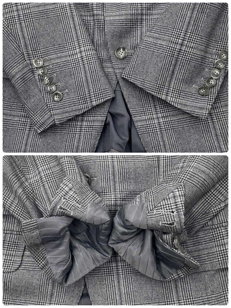 L*9様 TOM FORD FIT-Y 3ピース グレンチェック 純正ハンガー付