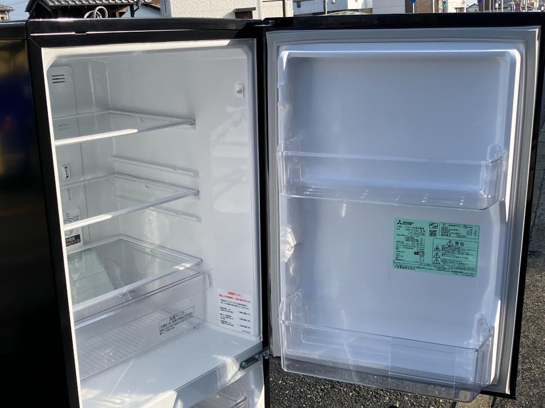 愛知岐阜/送料込★三菱　146L冷蔵庫　ブラック　MR-P15C-B 2018年