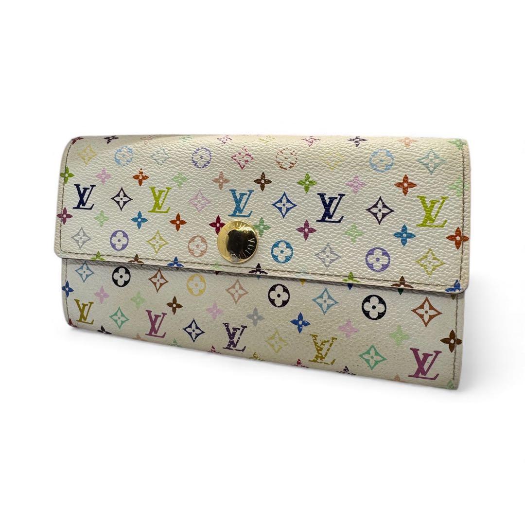 ルイヴィトン　モノグラム　マルチカラー　ポルトフォイユ サラ　財布