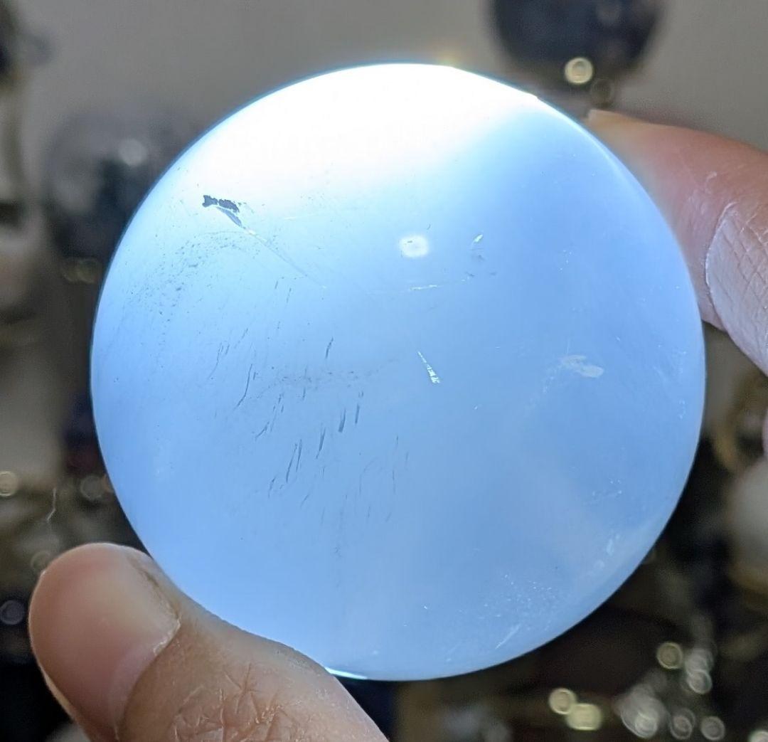 М☆水晶☆青雲ラダー☆ブルーラダー☆クリスタルクォーツ☆希少☆台座つき☆