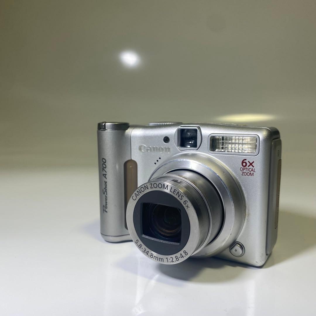 ★動作品★Canon powershot A700 単三電池駆動 コンデジ