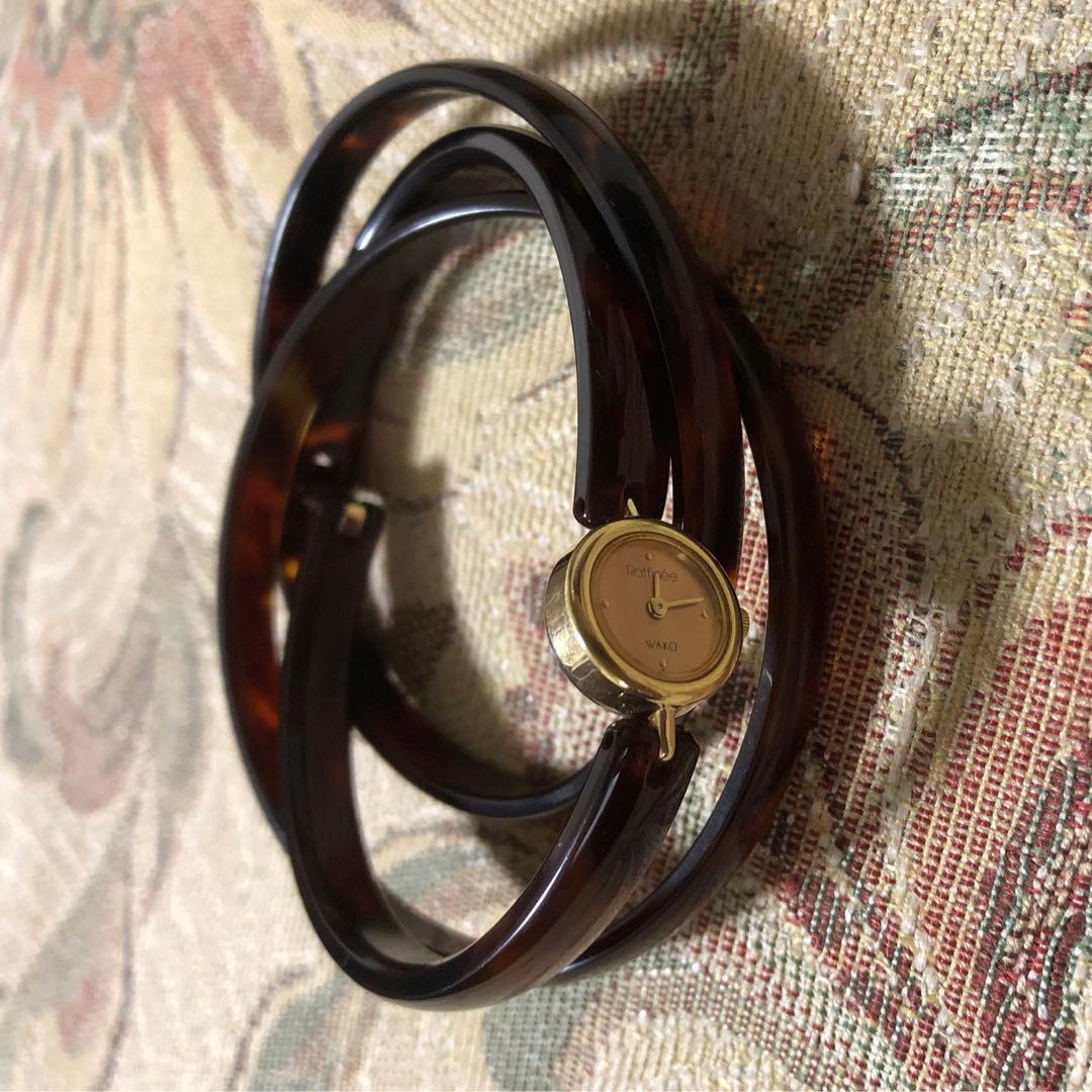 和光時計鼈甲3連バングル