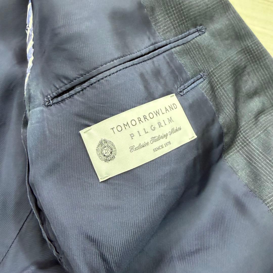 希少 トゥモローランド ピルグリム ロロピアーナ シルク混 グレンチェック XL