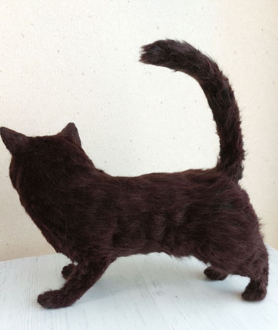 羊毛フェルト　猫(黒猫)