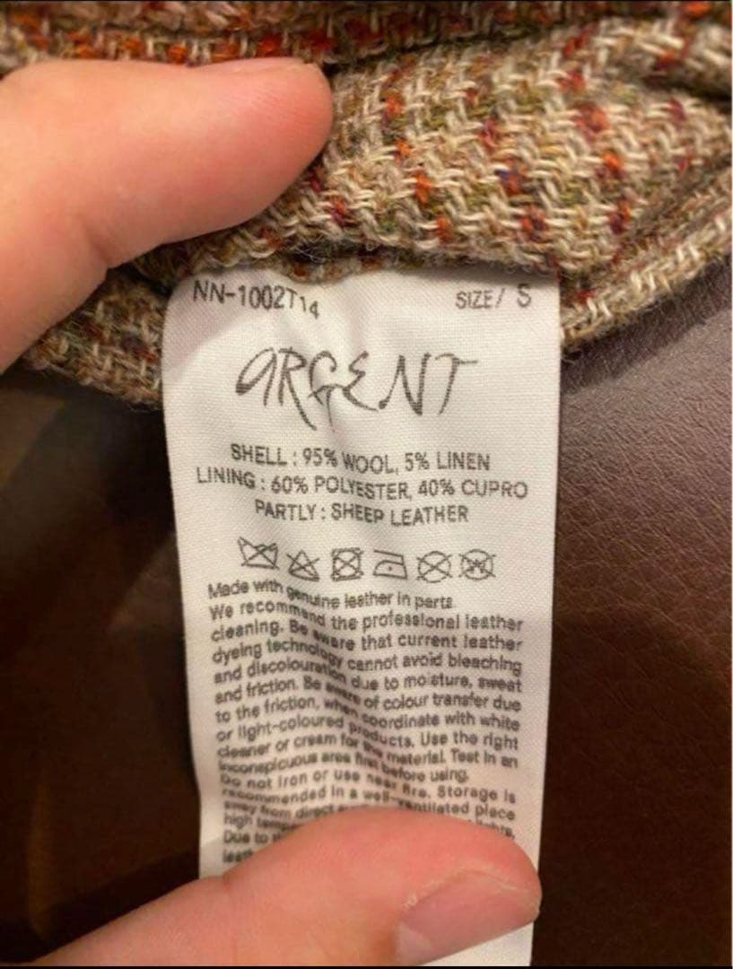 NICENESSナイスネス ARGENT BEIGEサイズS 25AW