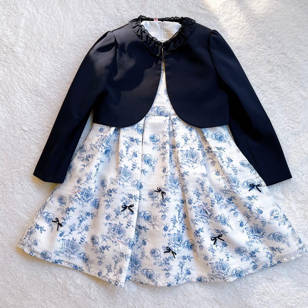 ショパンCHOPINフォーマル ワンピース＆ボレロ セット 花柄 卒園　入学式