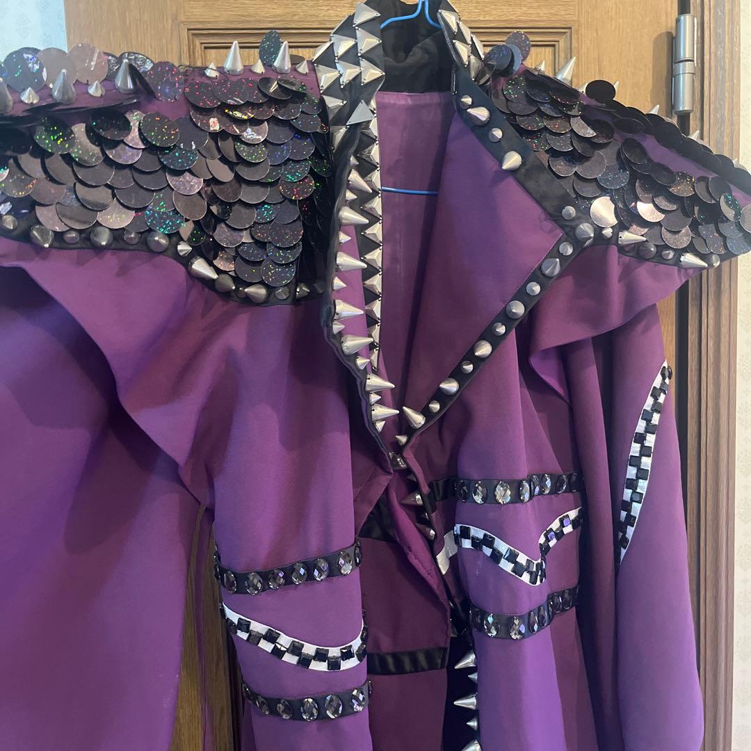 値下げしました‼️紫のスパンコール装飾　舞台衣装　大衆演劇