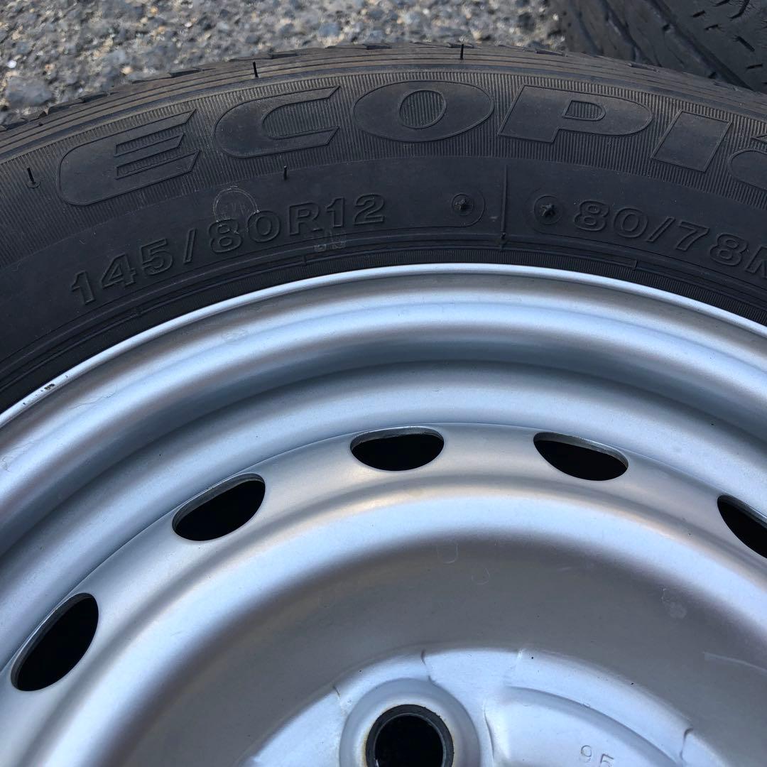 h*i様 ホンダ　N VAN 純正ホイール/タイヤ４本（ブリヂストン走行1800