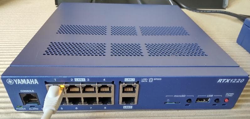 YAMAHA RTX1220 有線ルーター